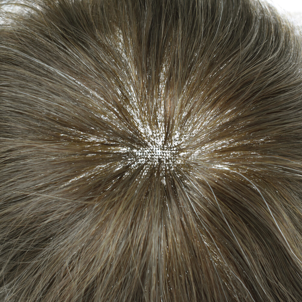 US French Lace Front Mens Toupee Poly Pu Hairpiece Replacement Systems BX2