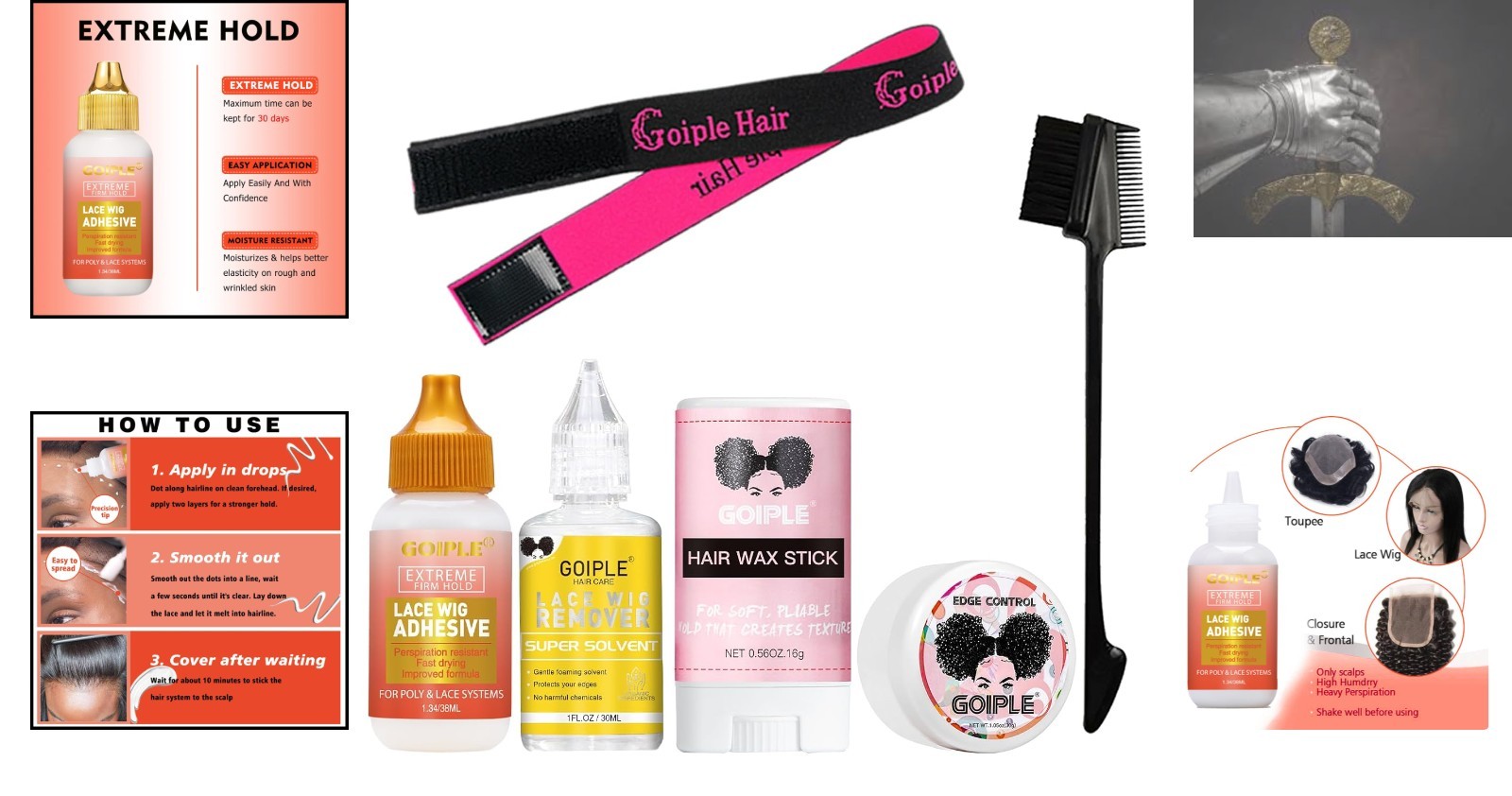 Fast-Drying Wig Adhesive Kit – Skin-Friendly and Waterproof for Everyday Use