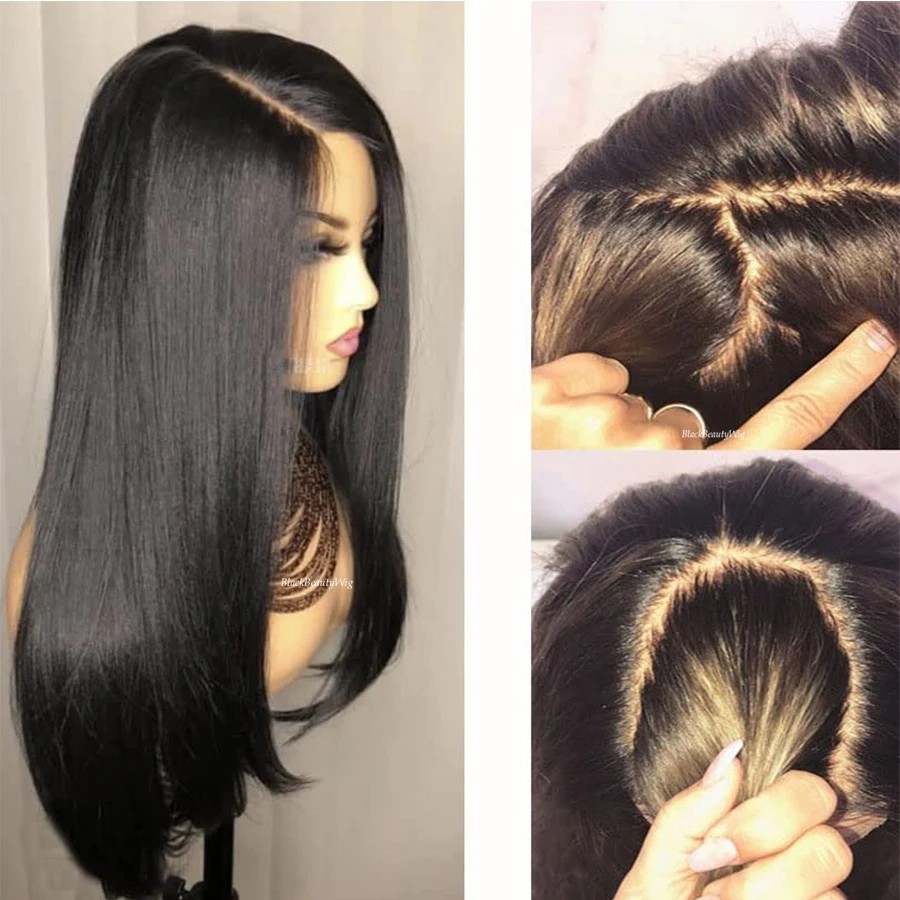 Silky Straight 5×5 Silk Base Full Lace Wig Peruvian Human Hair Silk Top Full Wig
