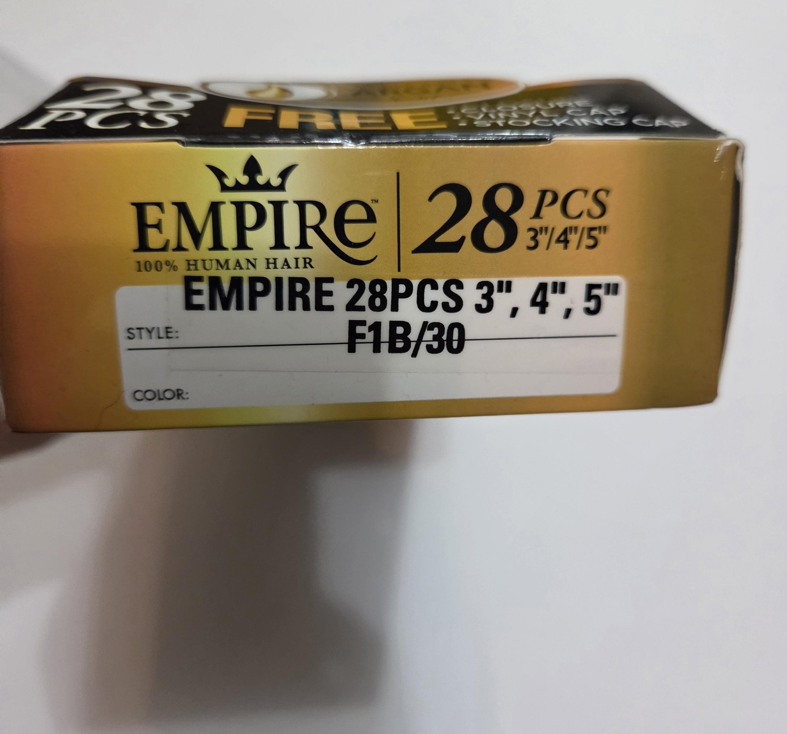 Sensationnel Empire 100% Human Hair Weave 28pcs 3-5in F1B/30 Dark Brown Auburn