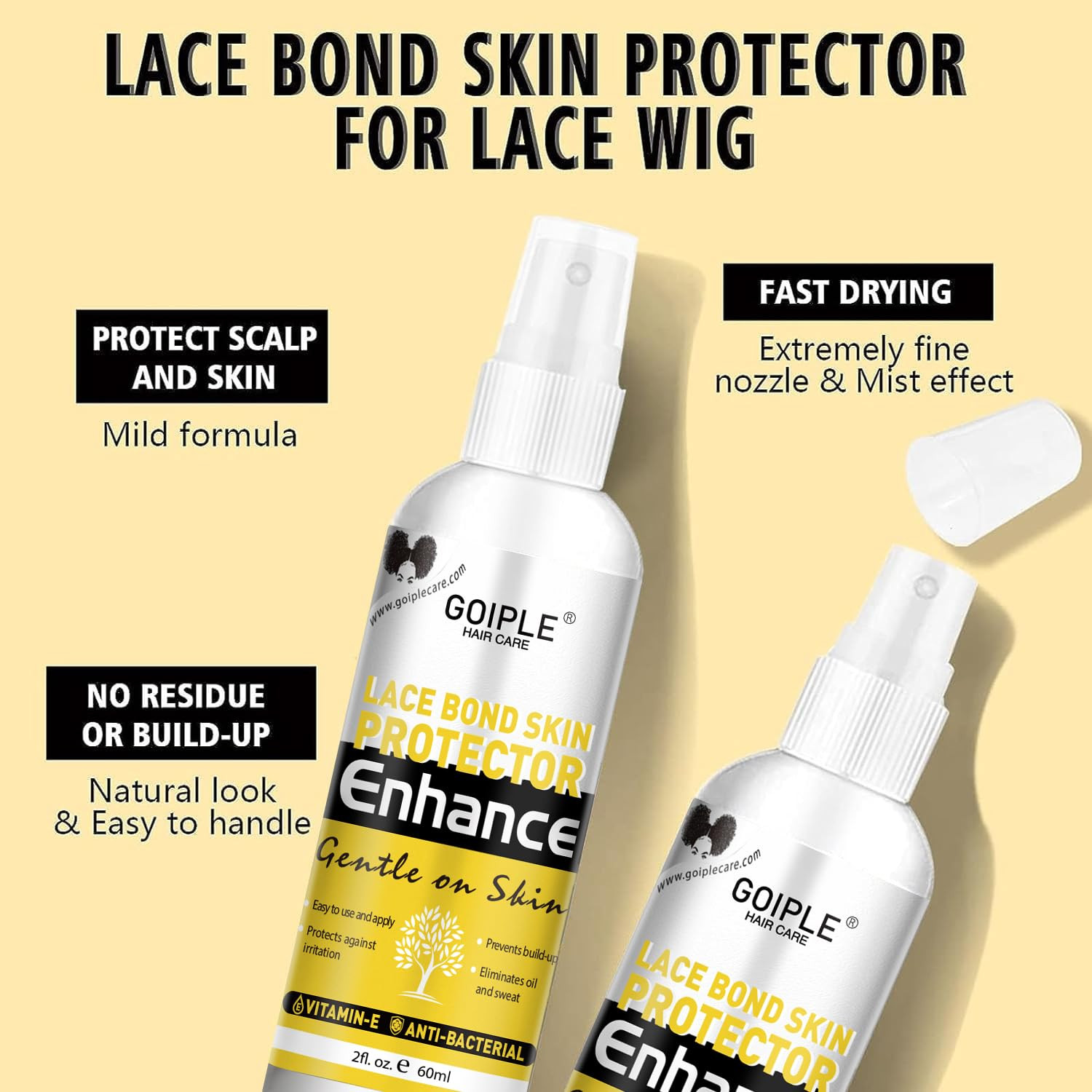 Wig Lace Glue for Lace Front Wigs, Strong Hold Lace Front Wig Glue for Wigs, Hai