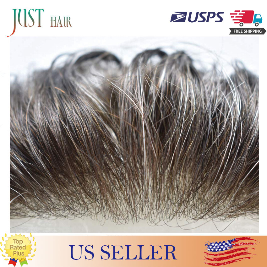 Invisible Mens Hair Replacement Ultra Thin Skin Toupee Poly Hairpiece PU Systems