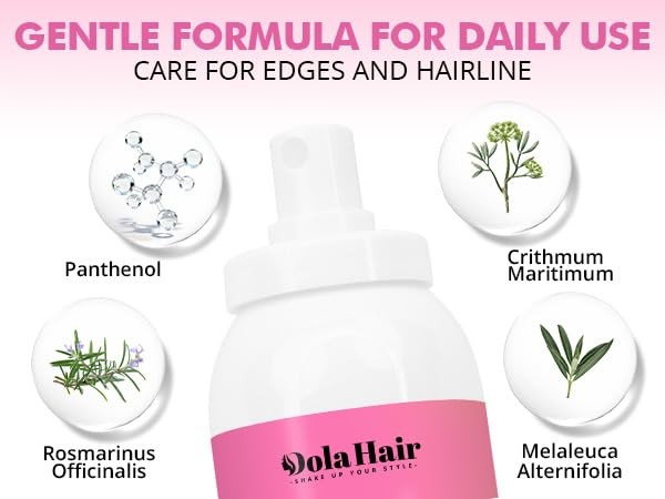 Dolahair Lace Melting Spray for GlueLess Wigs Spray/1 Band/1 Brush