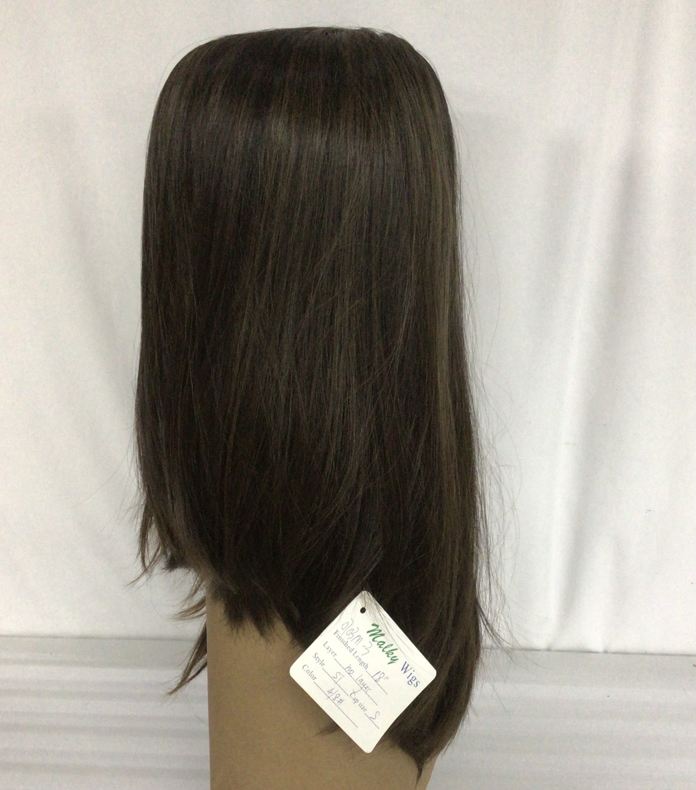 Malky Wig Sheitel European Multidirectional Straight Dark Brown 4