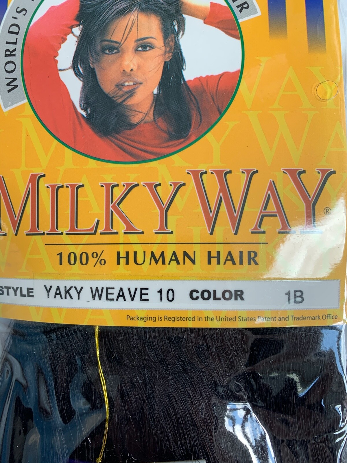Milky Way 10″, 12″ yaky weave Color 1 and 1B. 100% Human Hair