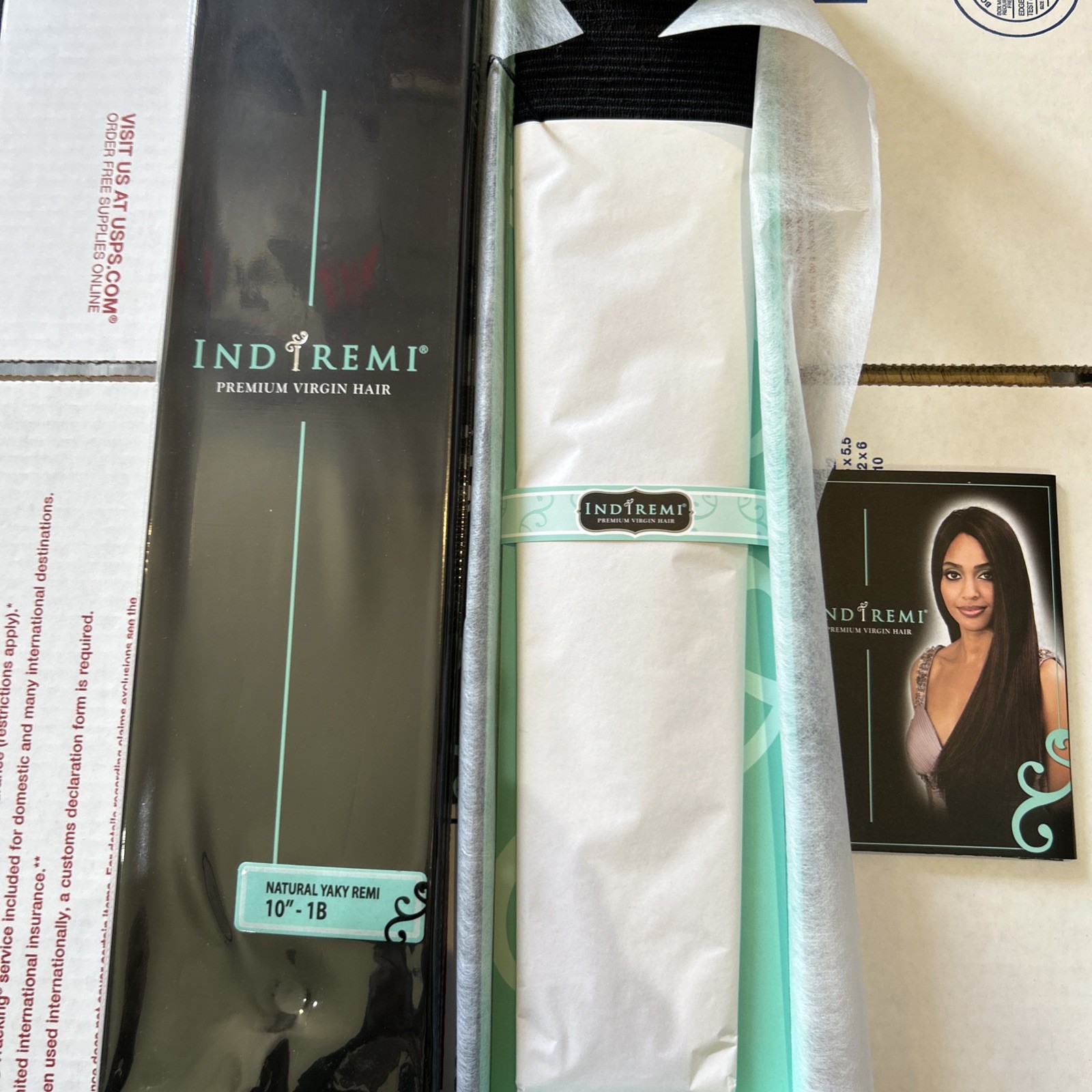 indi remi hair bobbi boss hair extensions Natural Yaki 10” Inches Color #1B