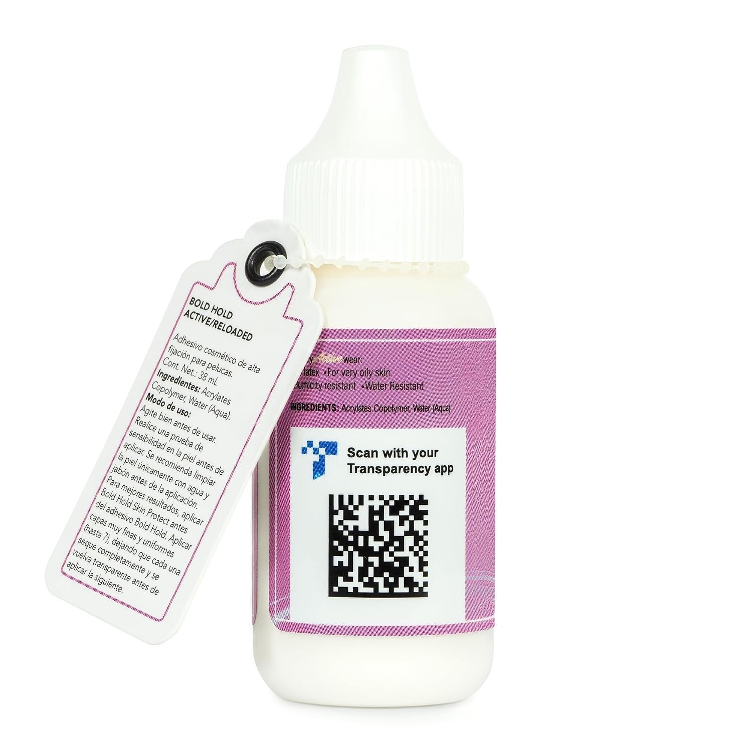 Invisible Bonding Wig Adhesive for Oily Skin – Non-Toxic, Dries Clear, 1.3oz