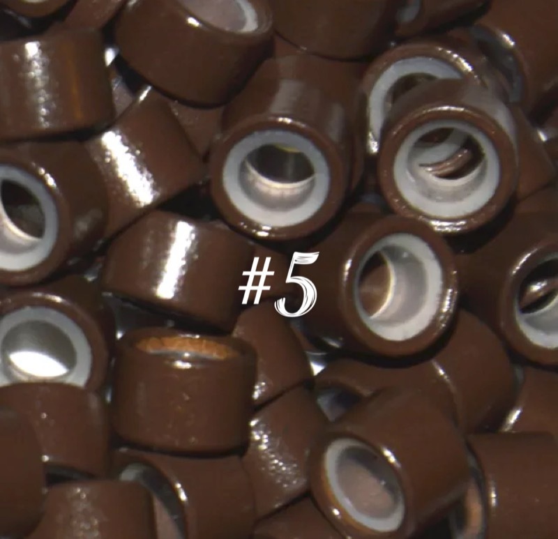 150/250/500/1000 4mm 4.5mm 5mm Silicone Micro Rings for Hair Extensions