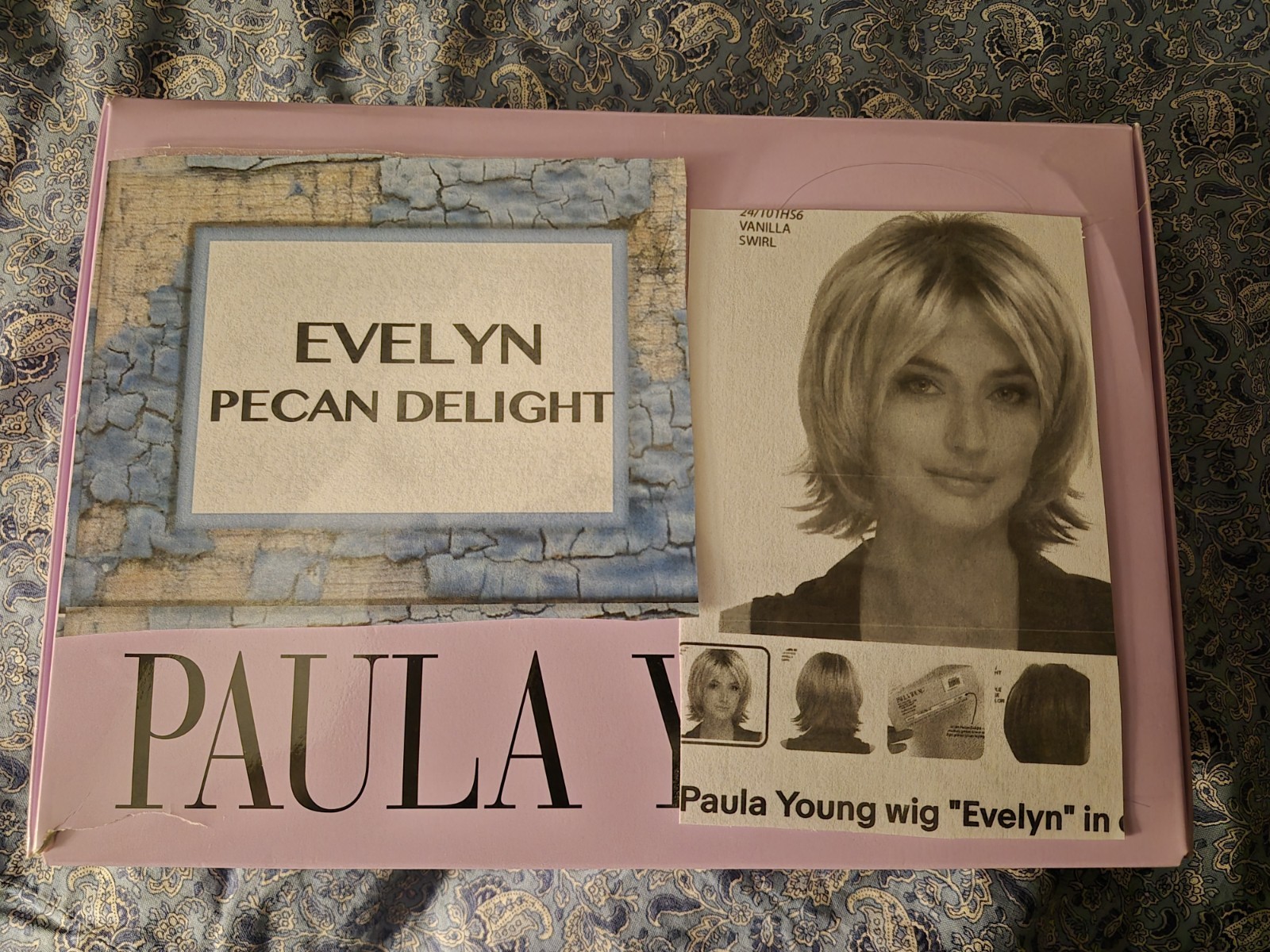 Paula Young Evelyn-A Synthetic Layered Straight Wig Classic Cap 8/12A Pecan