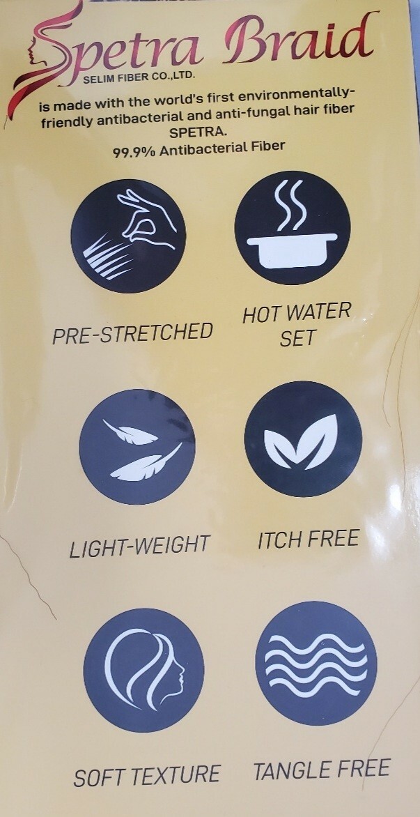 [3 PACKS] PRE-STRETCHED EZ BRAID OH YES HAIR SPETRA SYNTHETIC 26INCH T1B30