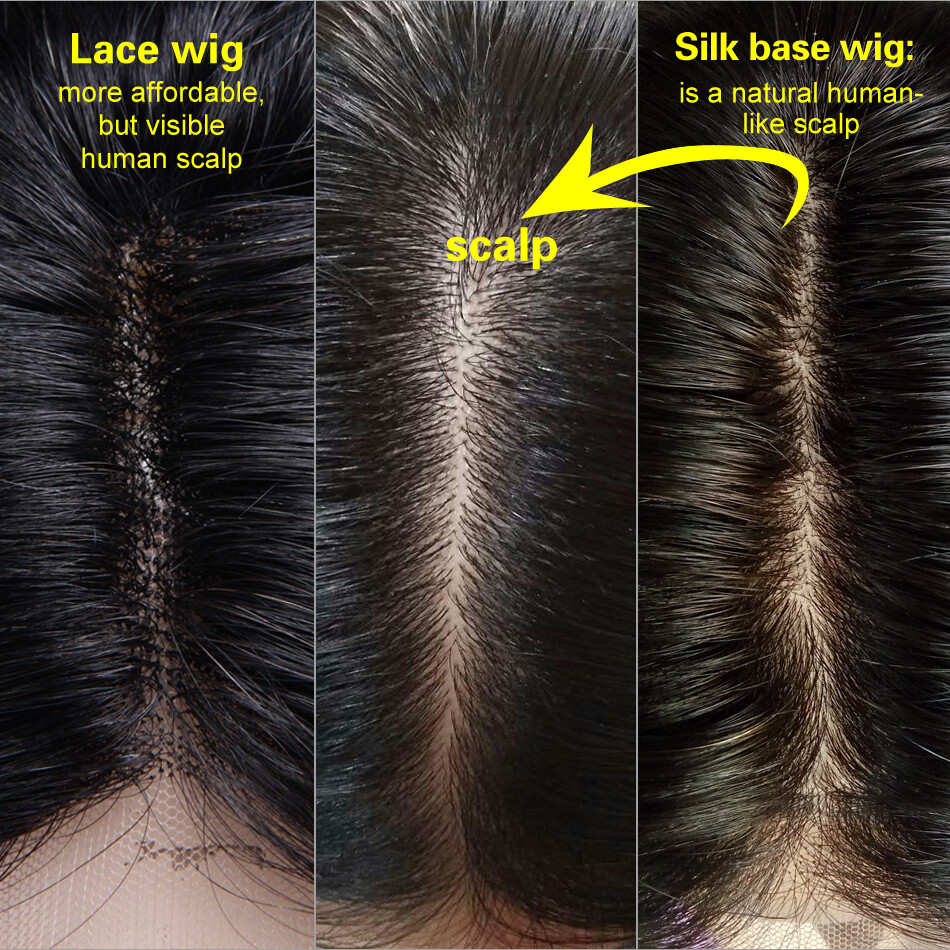 Silky Straight 5×5 Silk Base Full Lace Human Hair Wig Brazilian Hair Full Wig