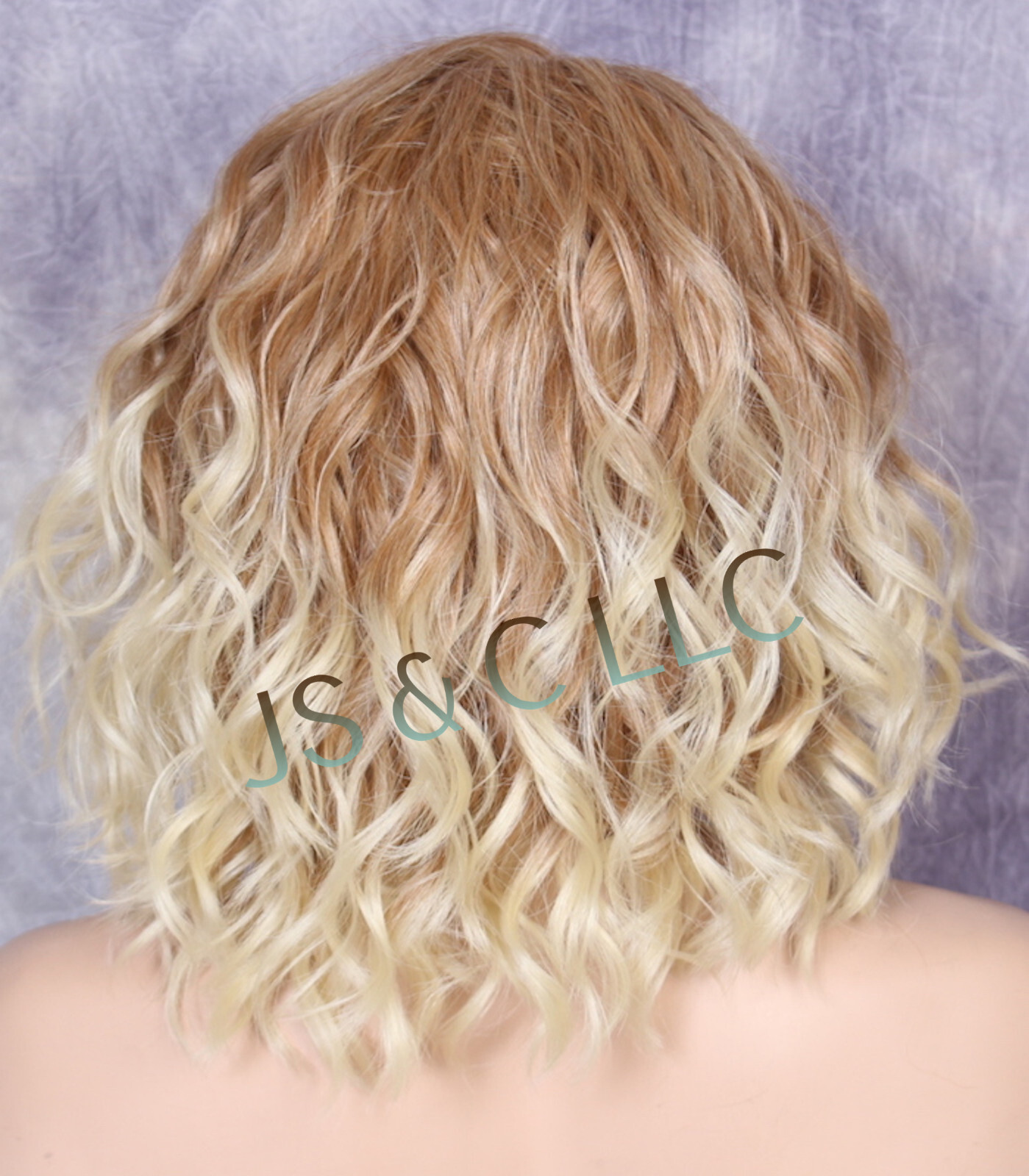 Human Hair blend Heat OK Full Lace Front Wig Blonde mix Super Natural ppq 27-613