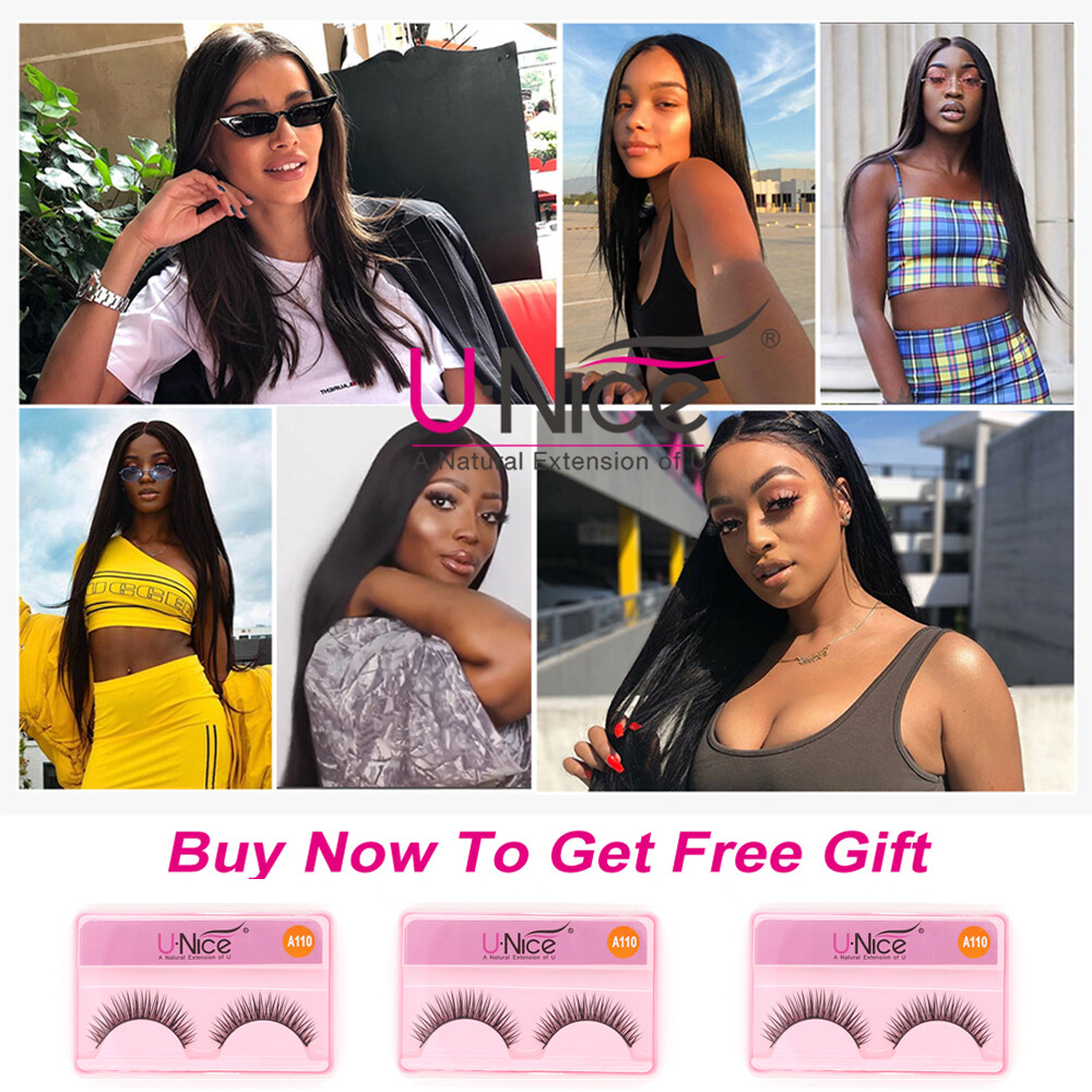 UNice Hair Indian Straight Bundles Human Hair Extensions Virgin Hair Weaves Weft