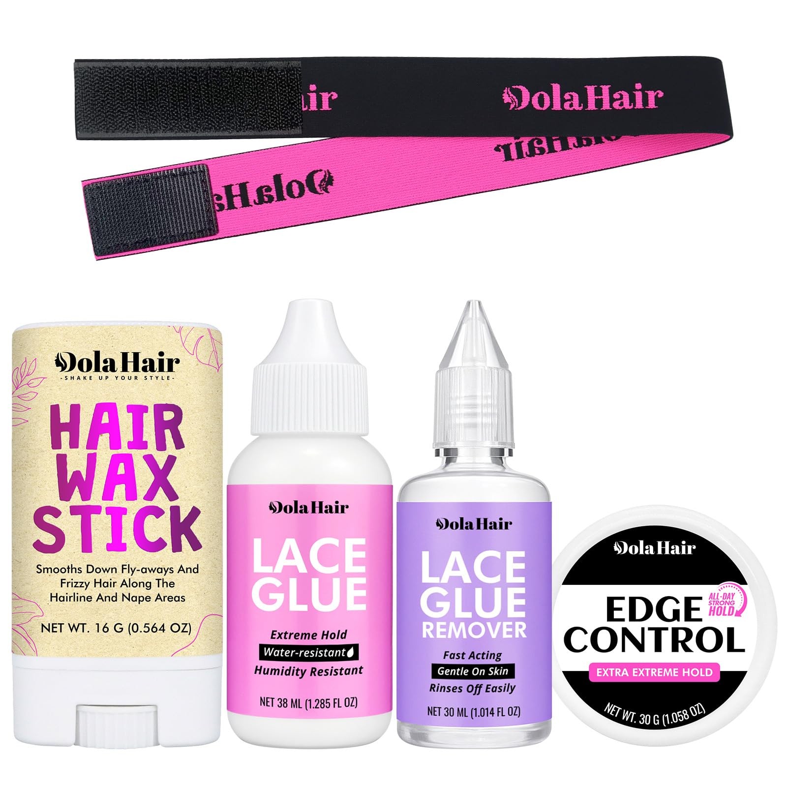 Dolahair Lace Wig Glue Kit – Waterproof Lace Front Glue for Wigs & Hair