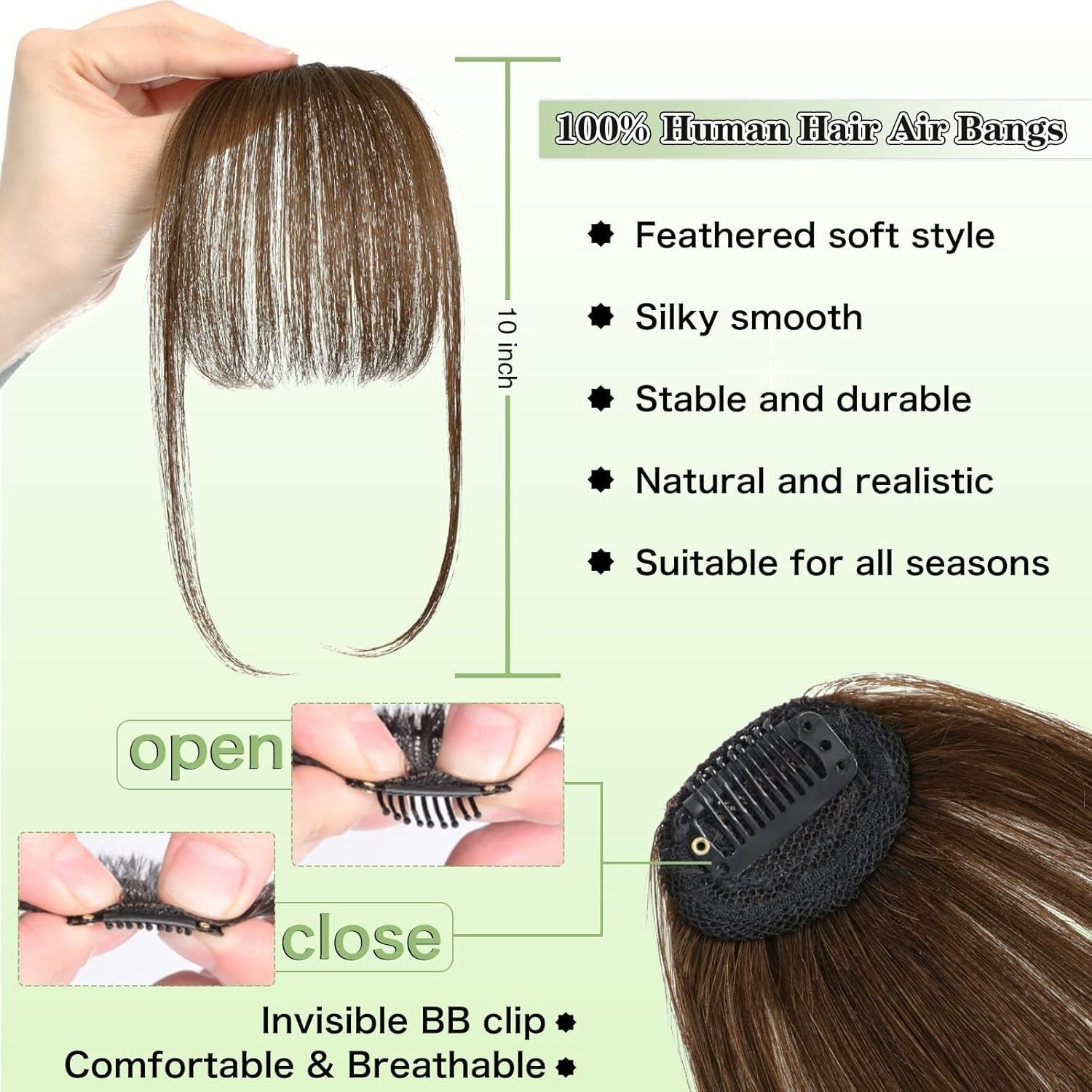 Natural Looking Curved Hair Extensions