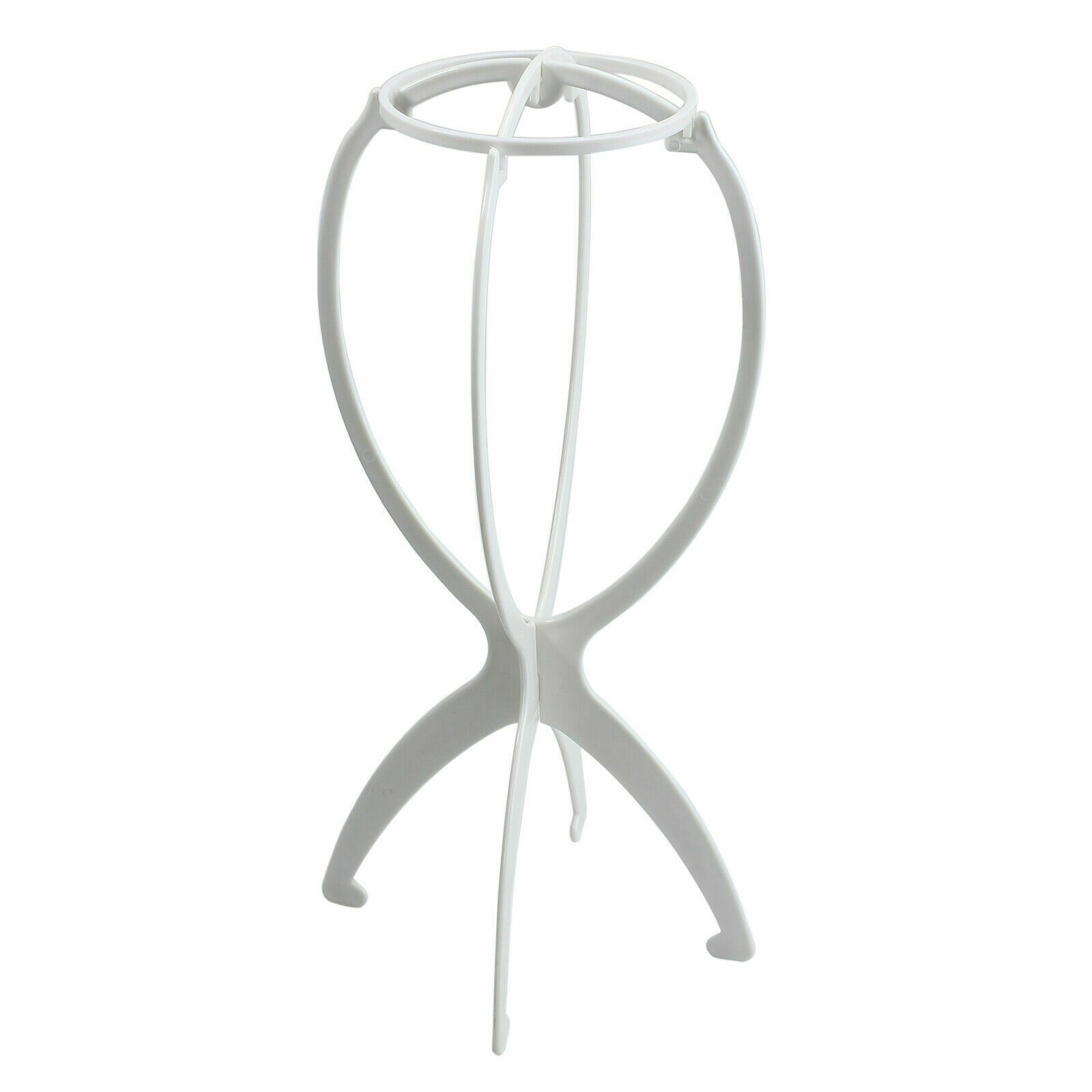 3Pcs Wig Display Mannequin Head Hat Cap Hair Holder Foldable Stable Tool Plastic