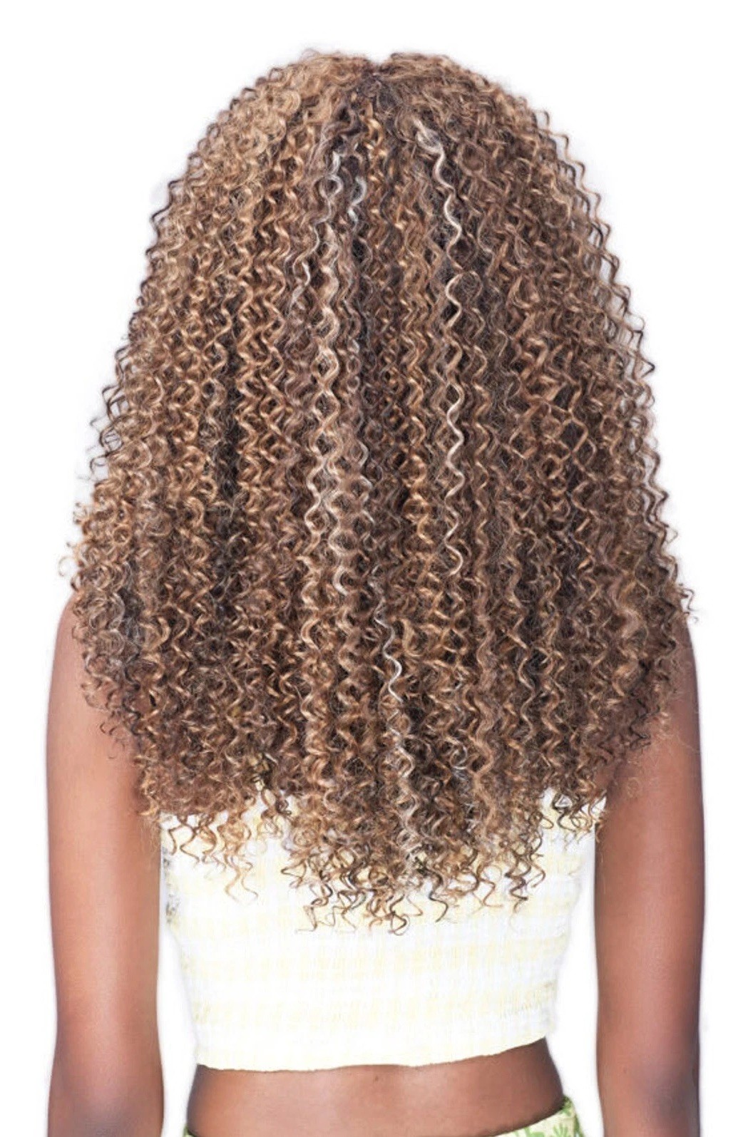 Hair Extension, Clip- Ins, Jerry Curl 18″ 7Pcs, Color 27