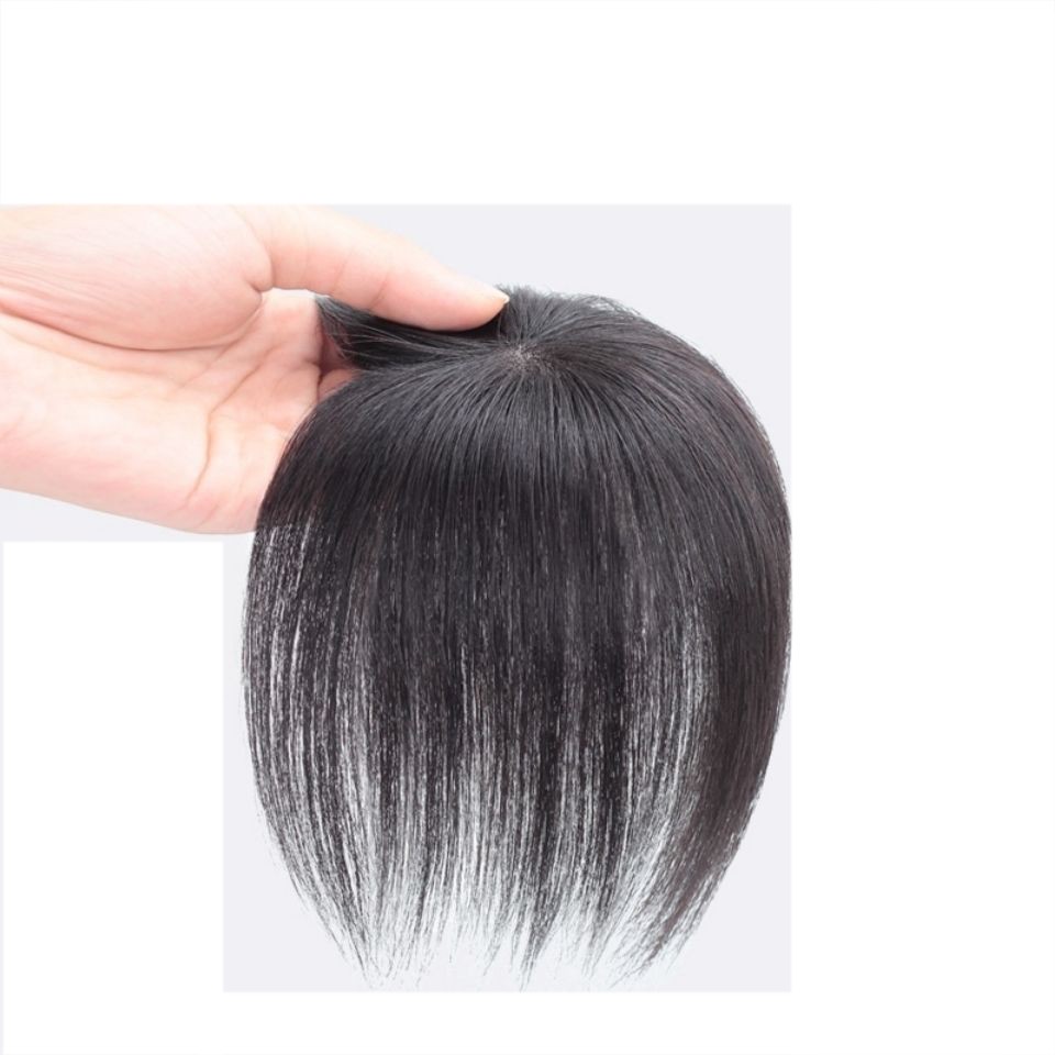 Silk Base Straight Clip In Human Hair Toppers For Loss Thin Hair Top Replacement