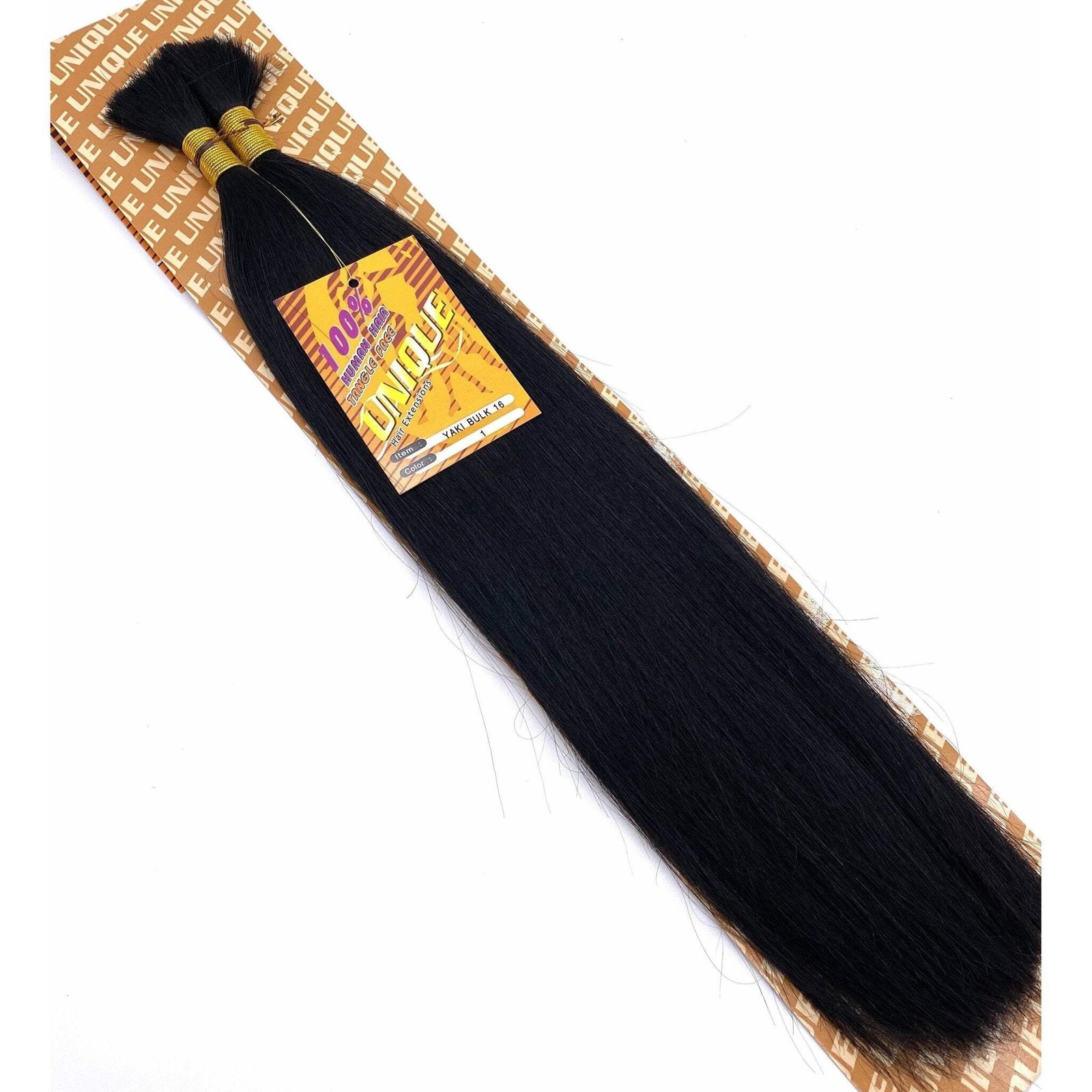 Unique’s Yaki Bulk / 100% Human Hair 16″