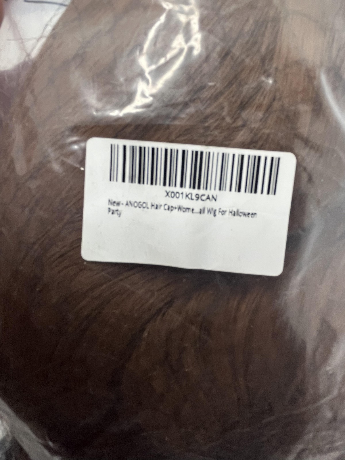 ANOGOL Brown Hair Cap Women Wig Cosplay Costume Halloween Adult Party New Wig