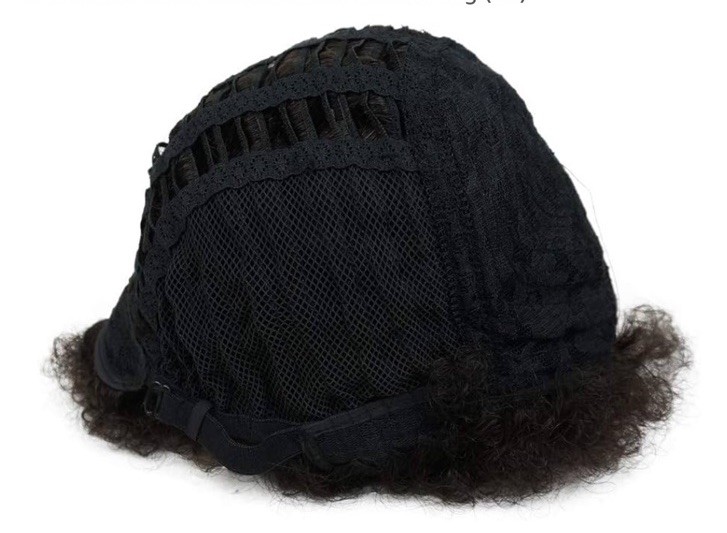Afro Kinkly Curly Wigs Synthetic Wig for Black Men Natural Color Synthetic Hair