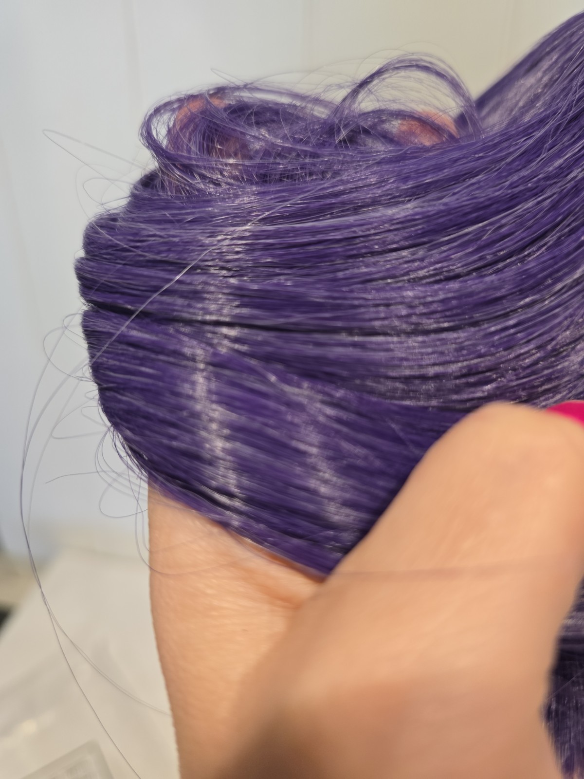 Wild Cos 12 Inch Straight Synthetic Cosplay Wig For Women Violet