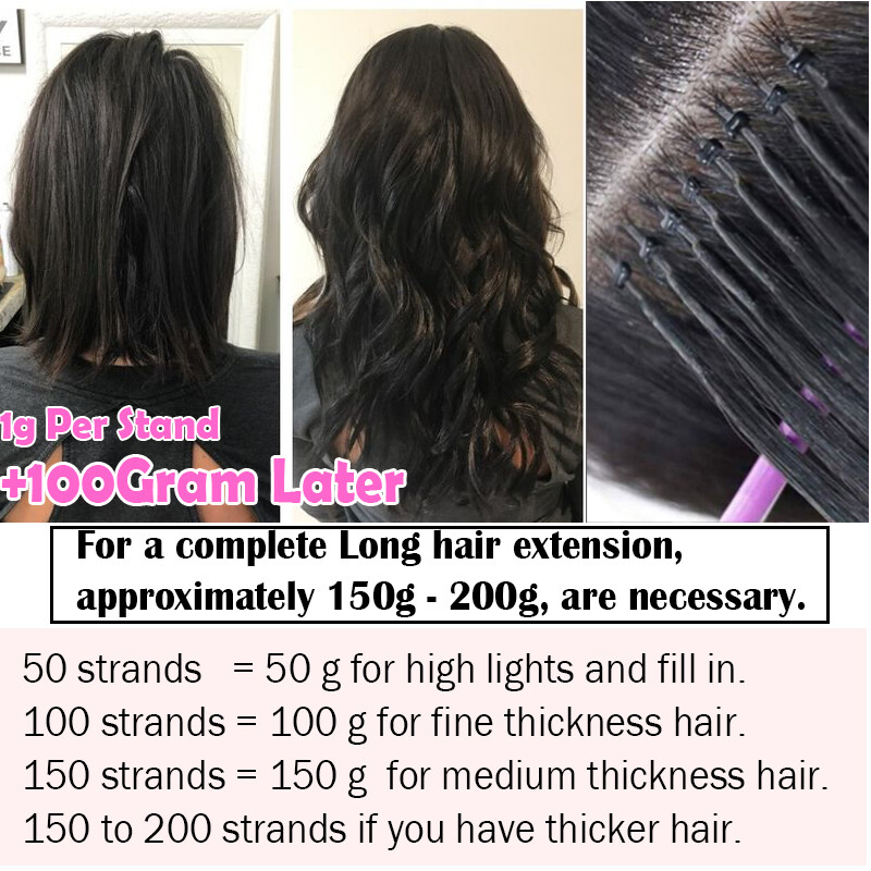Thick 100% NANO Tip Remy Human Hair Extensions Nano Rings Ring Beads 200G 200PCS