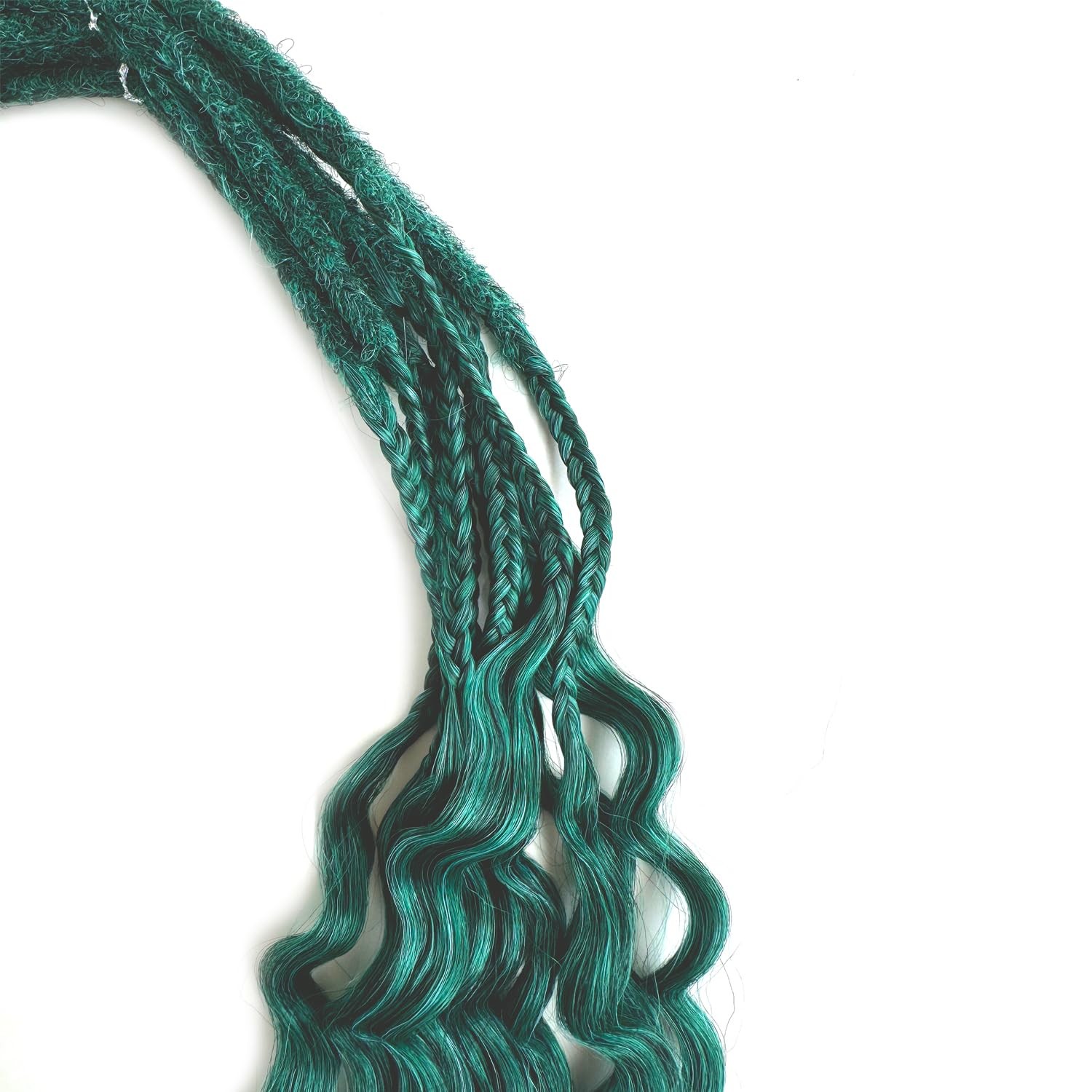 Hiwondery Curly Dreads Braid Boho Style Dreads Synthetic Double Ended Dreadlock