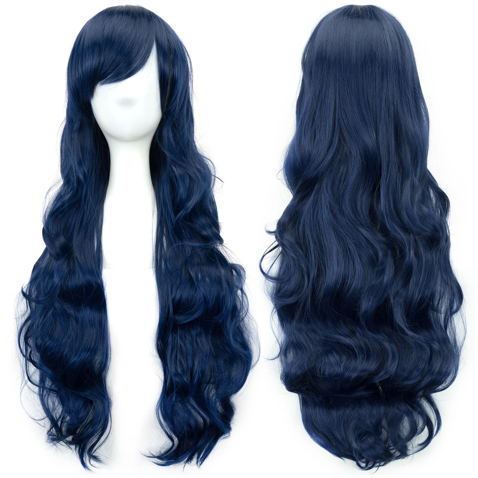 Soowee Curly Long Synthetic Green Wig Pink Black Party Cosplay Wigs Women