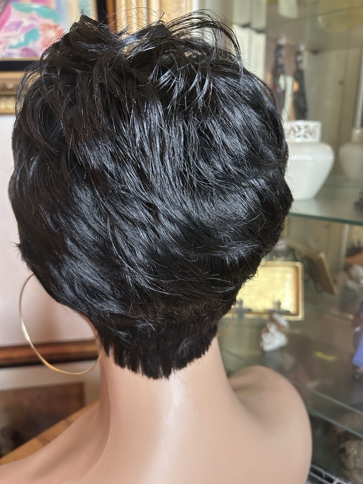 MING- Pixie Custom Unit Human Hair Wigs for Alopecia Women