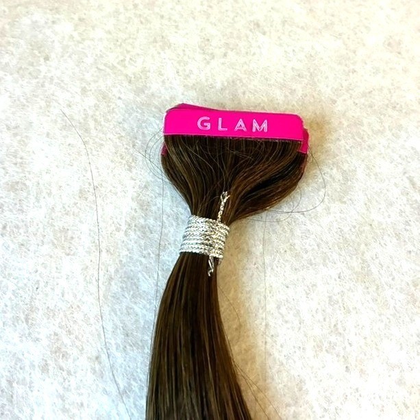 Glam Seamless 20″ Tape In Hair Extensions Brown Sugar Highlight 10 Pack New