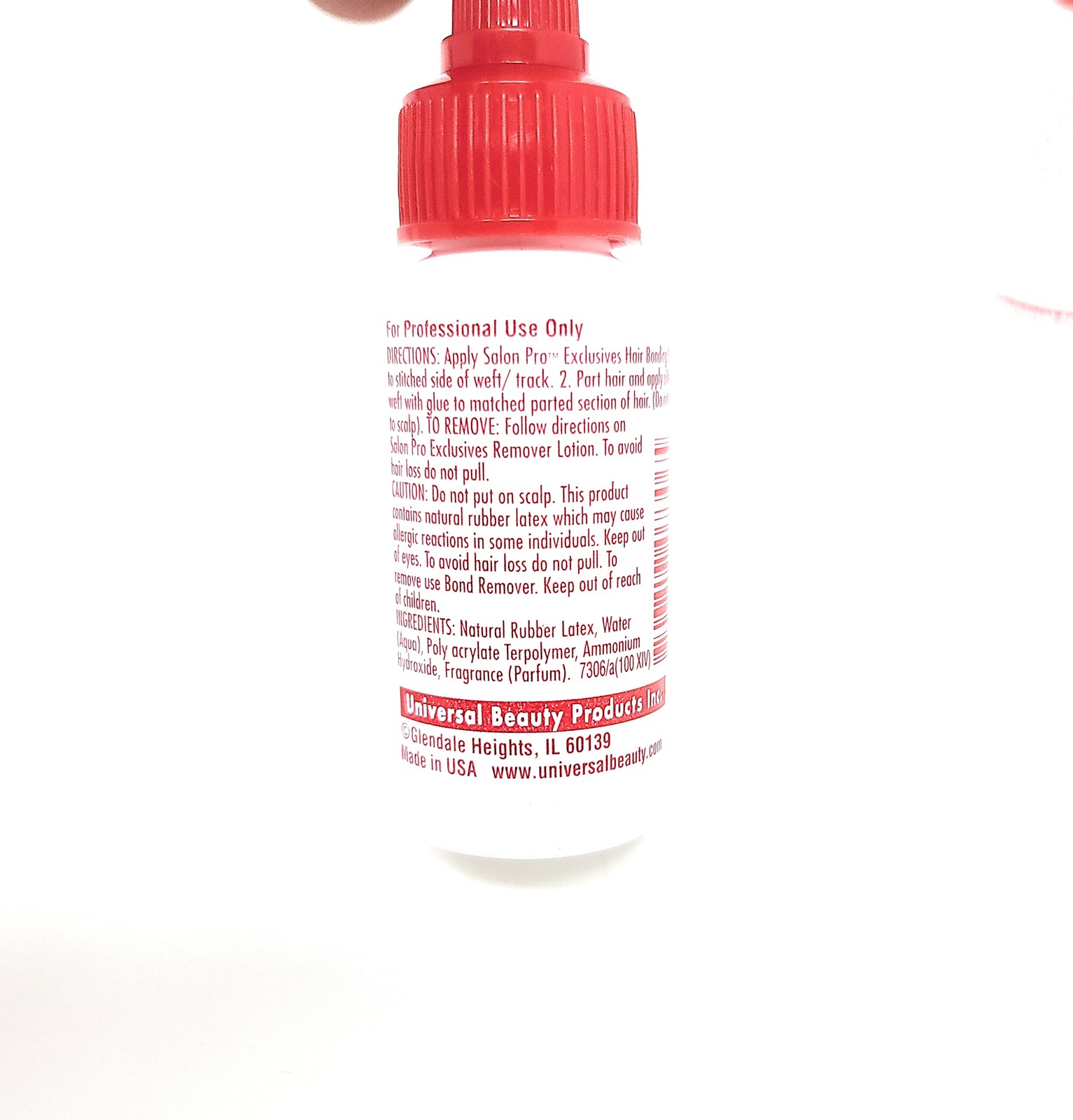 Salon Pro White Hair Bonding Glue [Super Bond] 1 1 Fl Oz (Pack of 3),