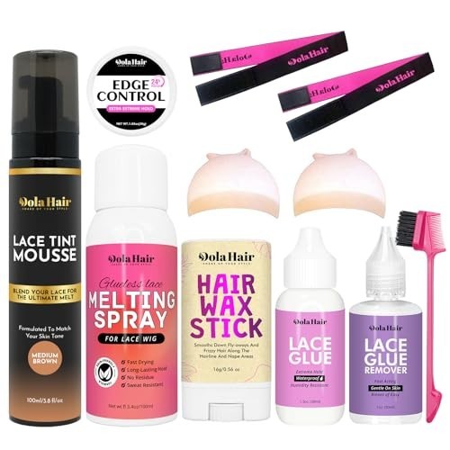 Lace Glue Kit for Wig Installation – Complete Set with Tint Mousse & Melting Spr