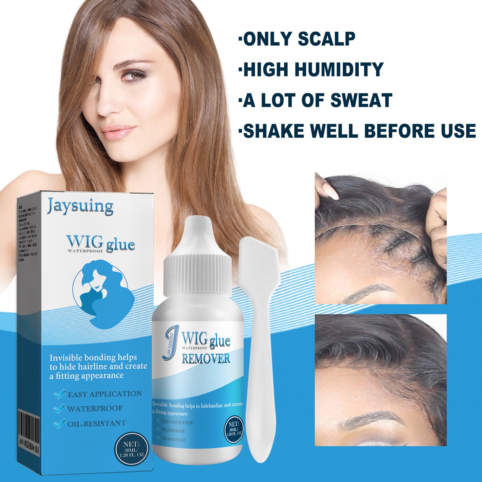 Invisible Wig Glue for Lace Wigs Powerful Adhesive and Skin Friendly