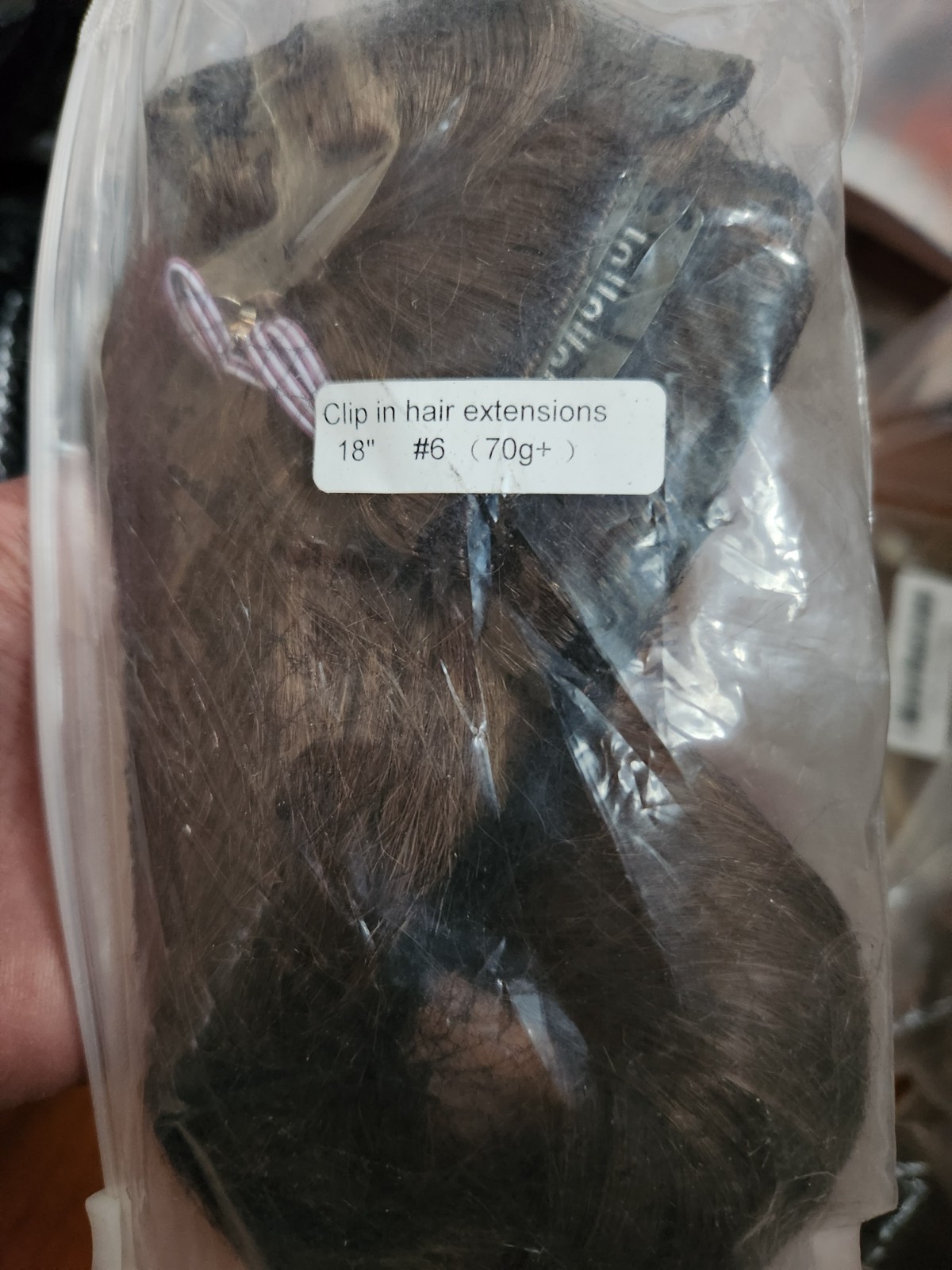 CLIP-IN HAIR 18″ Hair Extensions #6 – 18” ( 70G)