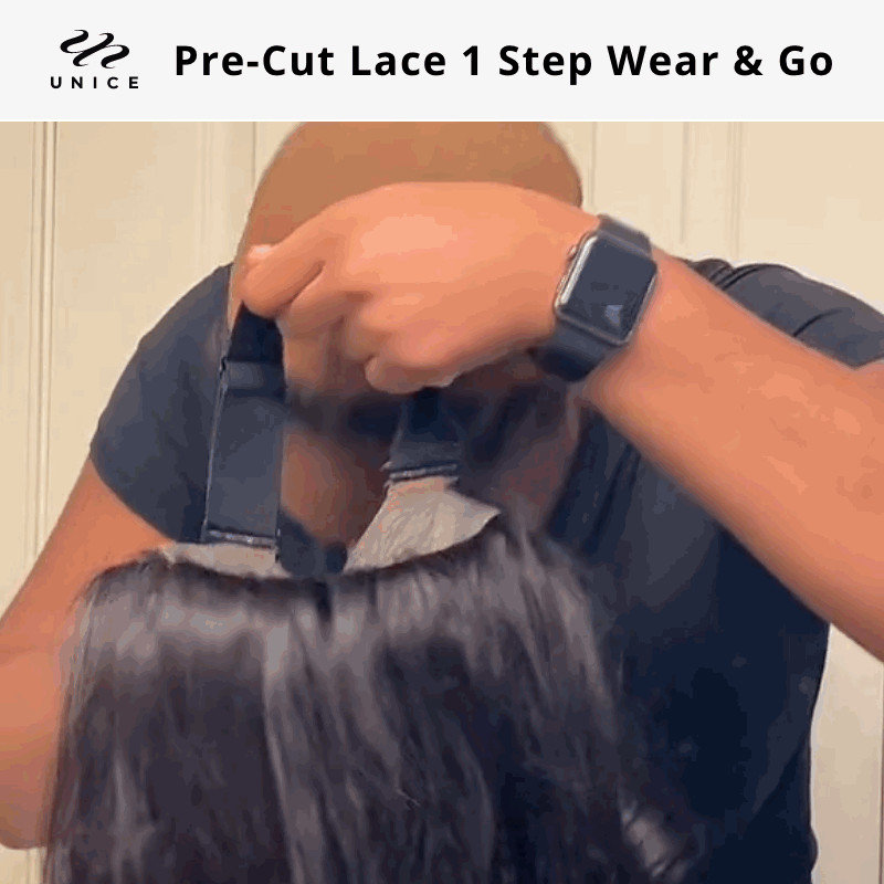 5×5 Lace Wear and Go Glueless Wig Loose Wave Pre-Cut unprocessed Human Hair