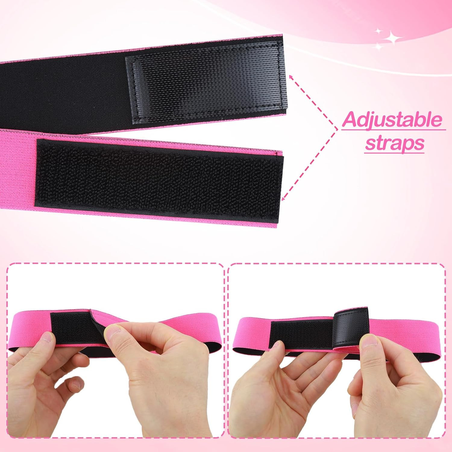 3 Pcs Elastic Wig Bands Front Laying Lace Melting Band Adjustable Wrap Wig Belt