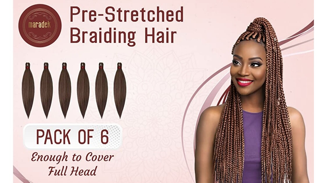 6X Pre-stretched Professional Braiding Hair 100% Kanekalon Ultra Yaki Ombre Mega