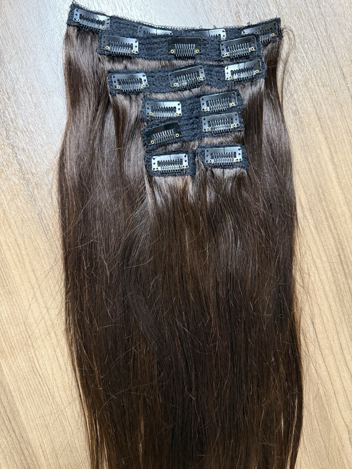 100% Virgin Human Hair Extensions- Clip in 7 pieces 140g. 24 inch Straight