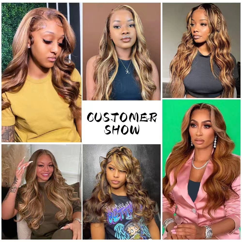 Transparent Lace Wigs Human Hair Ombre 1B/30 Lace Front Wigs 5×5 Boyd Wave