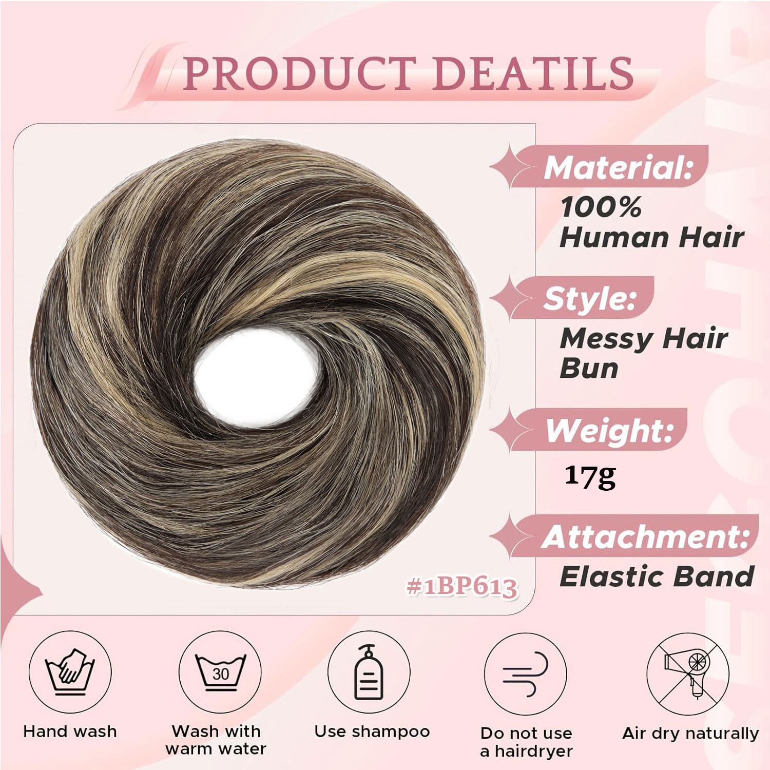 USA Messy Bun Remy Real Human Hair Piece Wrap on Scrunchie Updo Hair Extensions