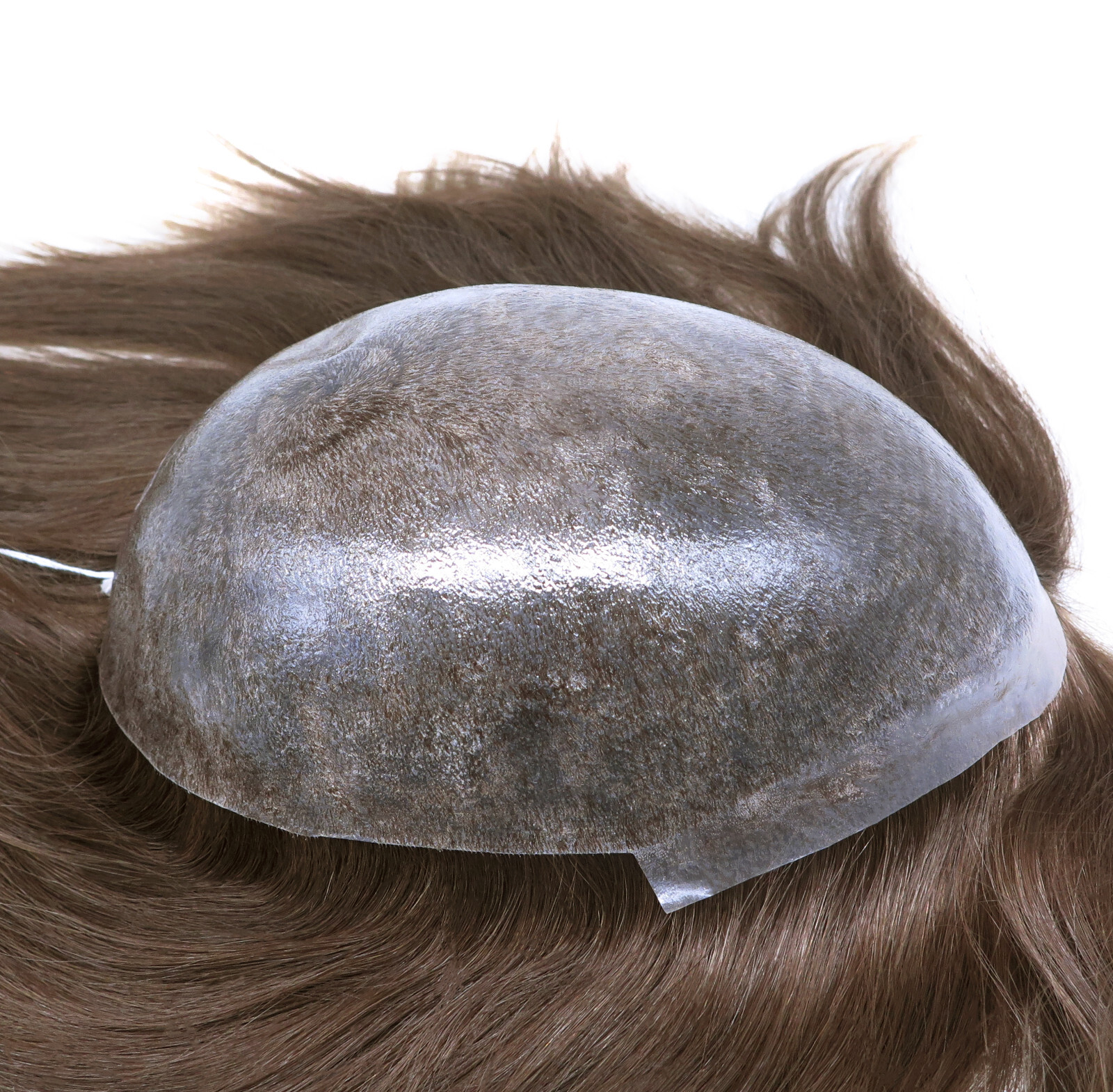Mens Toupee European Virgin Hair System Injection Skin Real Wigs Hairpieces #6