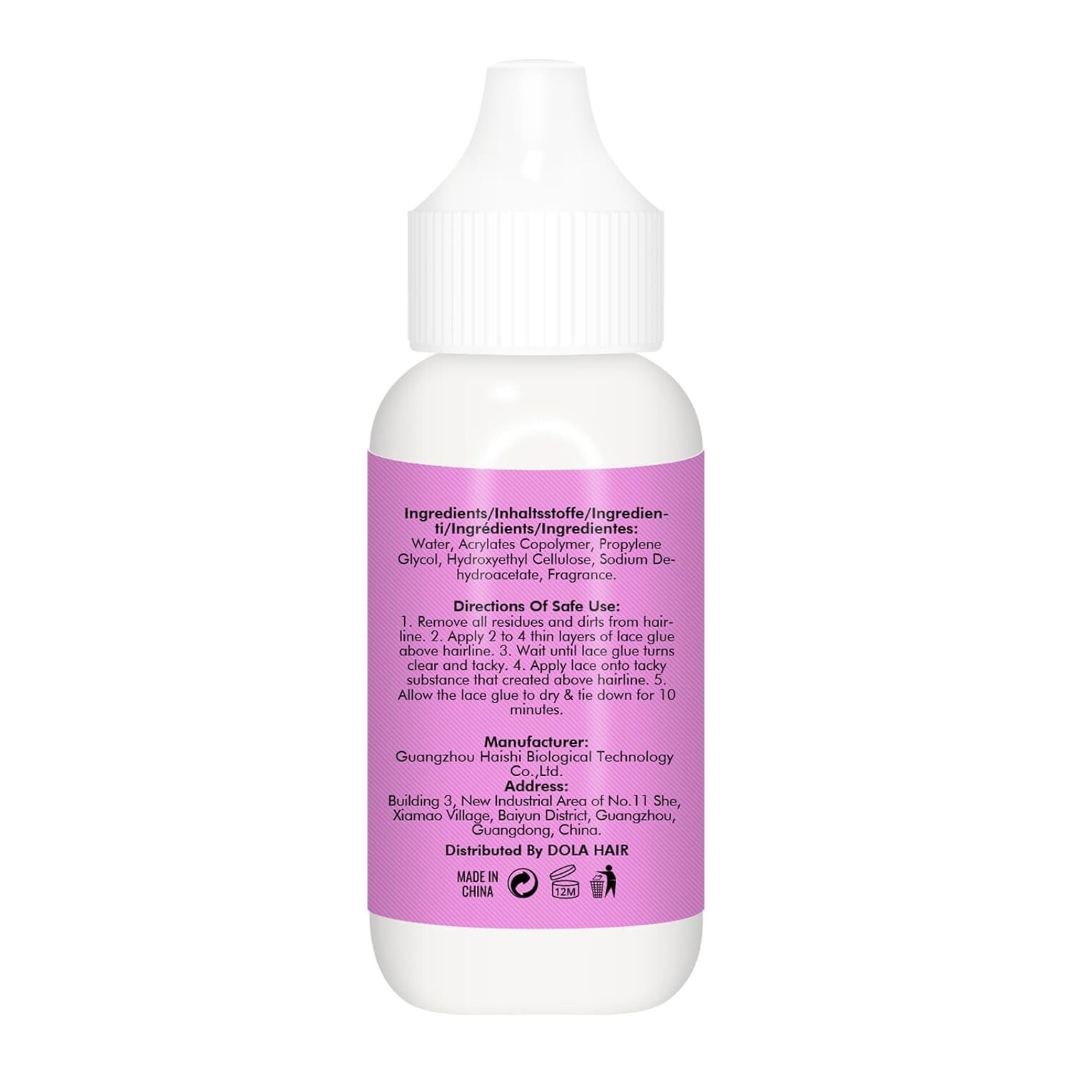 Easy Apply Extreme Hold Lace Glue 1.3 Oz – Waterproof for Perfect Hairlines