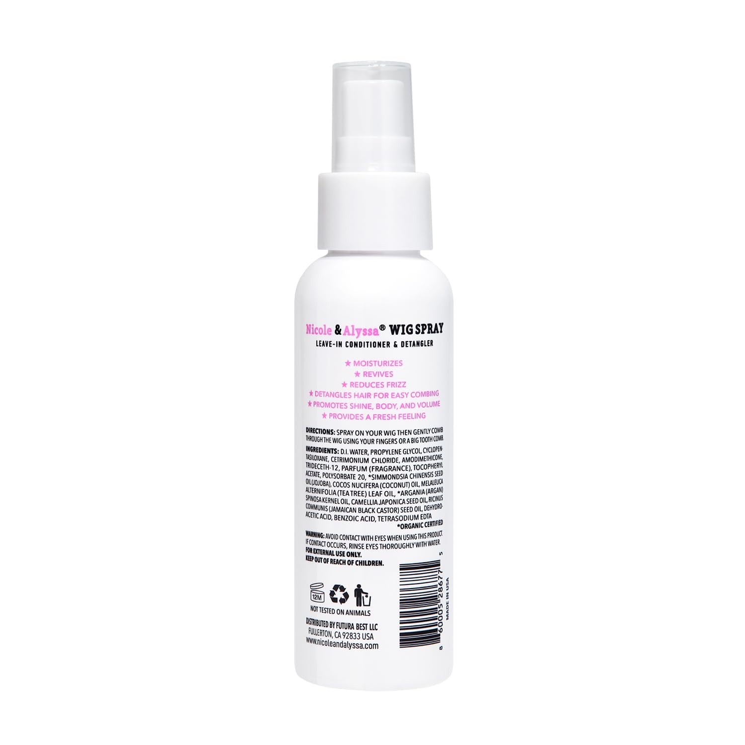 Nourishing Wig Spray with Jojoba & Coconut Oil – Ultimate Moisturizer 3.38 FL OZ