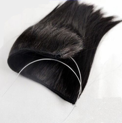 Elastic Wire Hair Extensions Headband Invisible Wire Real Secret Long 140g Ah