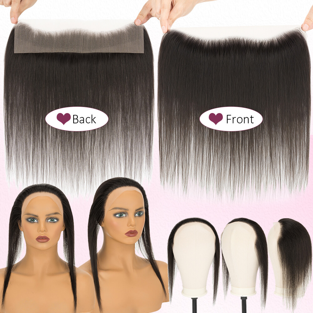 Receding Hairline Full Lace Cover Up 100% Remy Human Hair Patches Pieces Topper