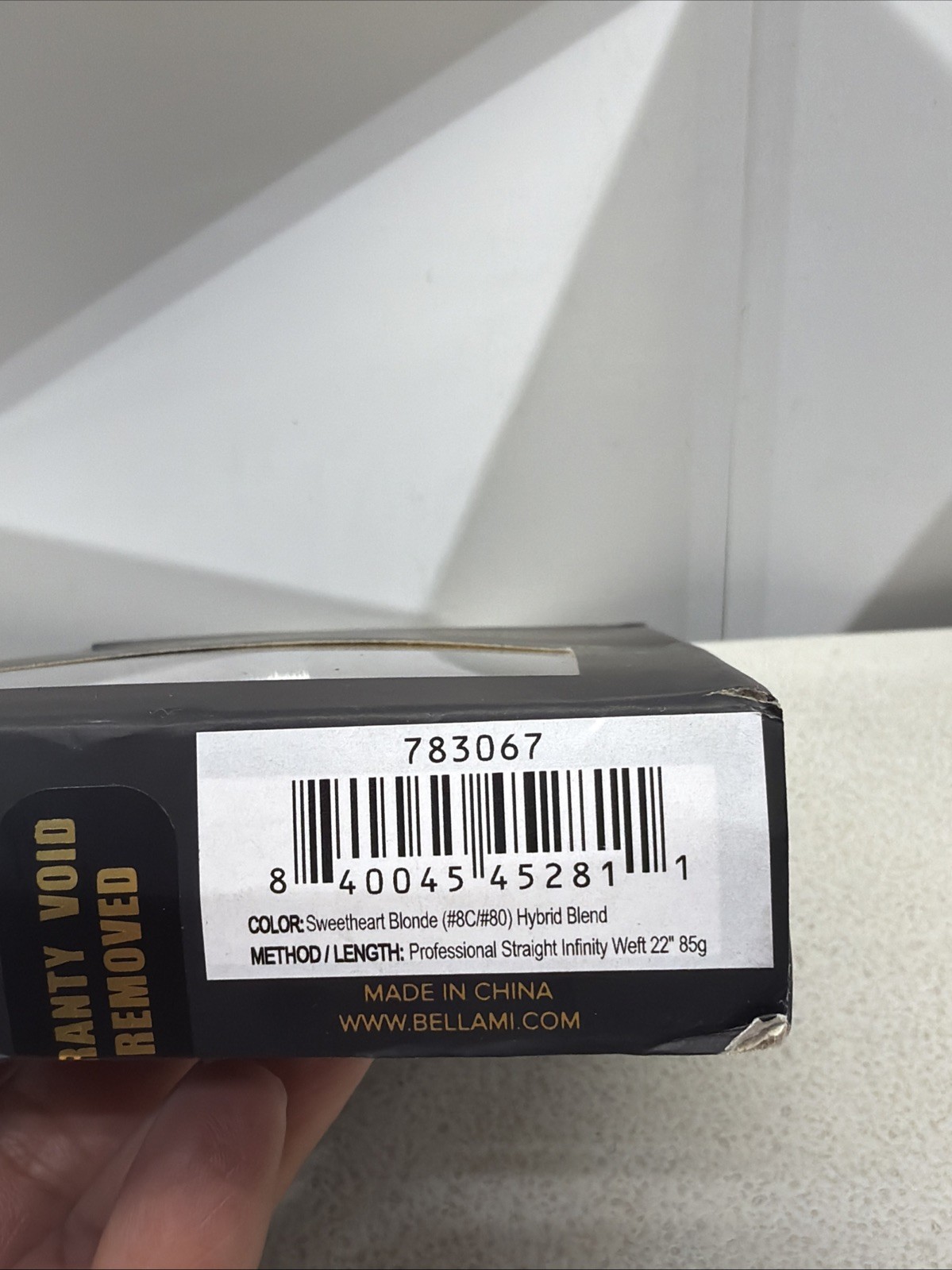 BELLAMI INFINITY WEFT COLOR Sweetheart Blonde#8C#80 Hybrid 22in-85g