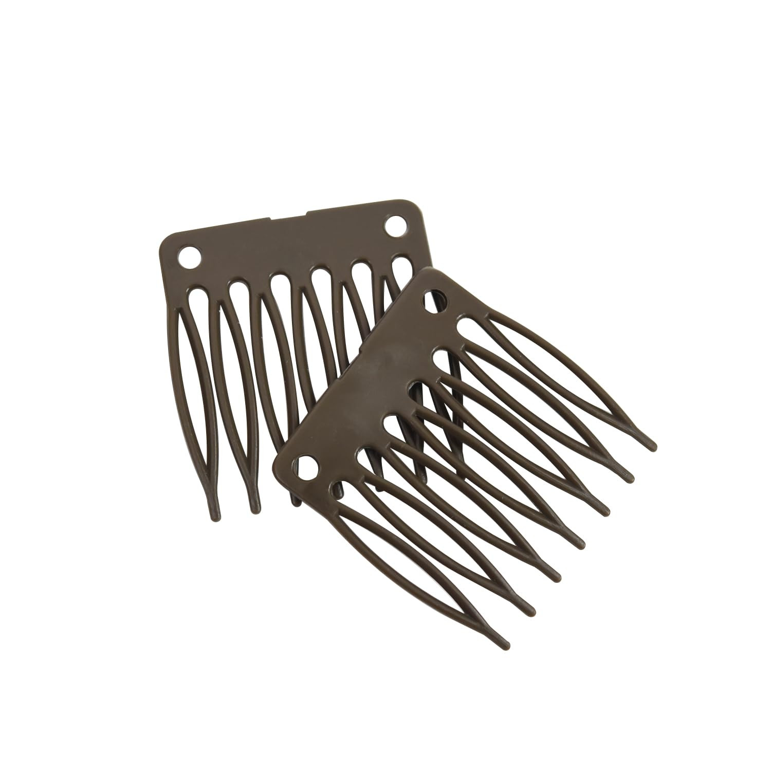 50 PCS Hair Clip Combs for Wigs – 7-Teeth Plastic Combs, Wig Cap