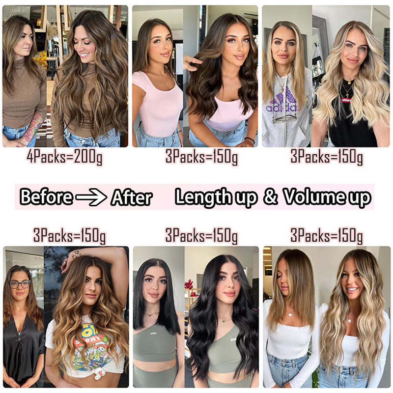 10-60PCS Tape In 100% Real Remy Russian Human Hair Extensions Skin Weft Thick US