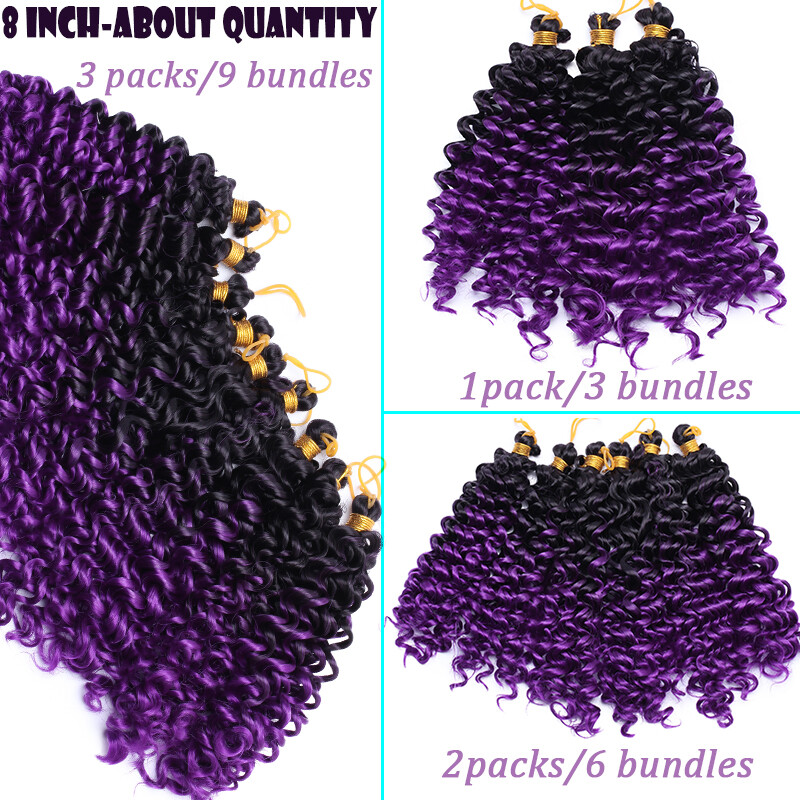 100% Natural Crochet Deep Wave Curly As Human Hair Extensions Woman Water Wave